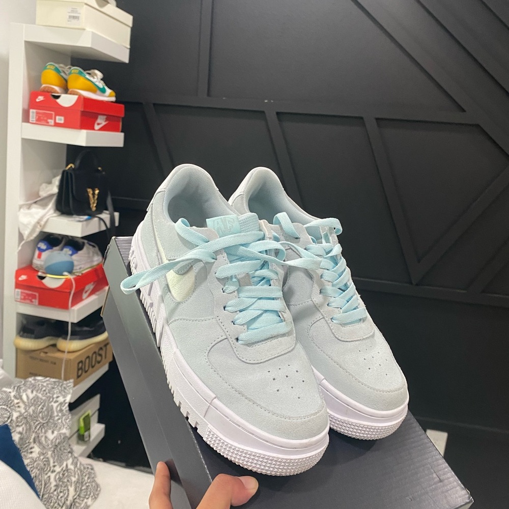 Tiffany blue Air Force ones